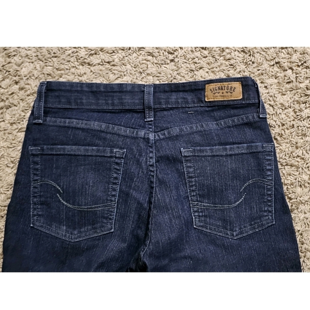 Levis Signature Jeans Y2k Vtg Modern Straight Womens 6 M Blue Preppy Grunge - Picture 3 of 8